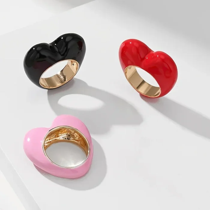 Oil-Gloss Heart Ring — view 2