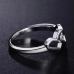 Double Heart Lover Ring — view 9