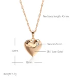 Rose Gold Heart Pendant — photo 6