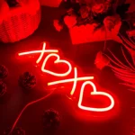 XOXO Heart Neon Sign — view 3