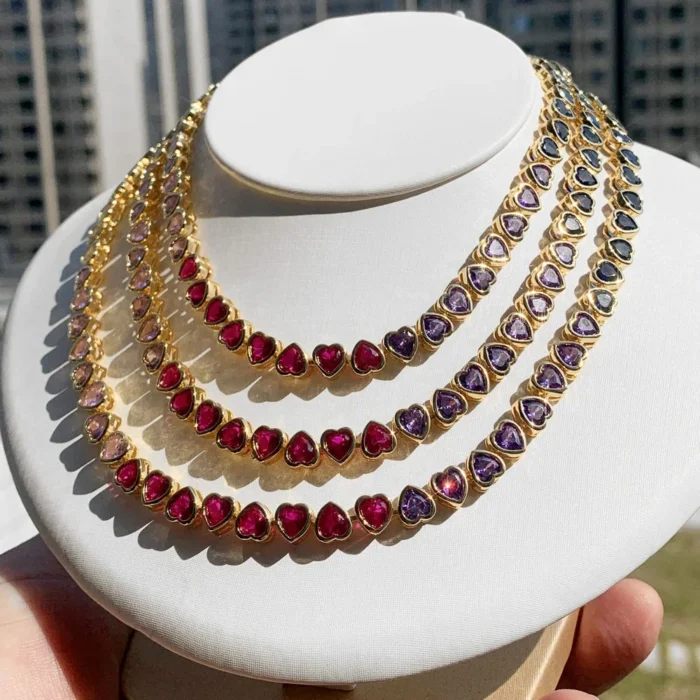 Rainbow Tennis Necklace