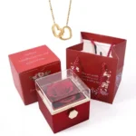 Interlocking Hearts Necklace in a Rose Box — photo 5