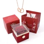 Interlocking Hearts Necklace in a Rose Box — photo 6