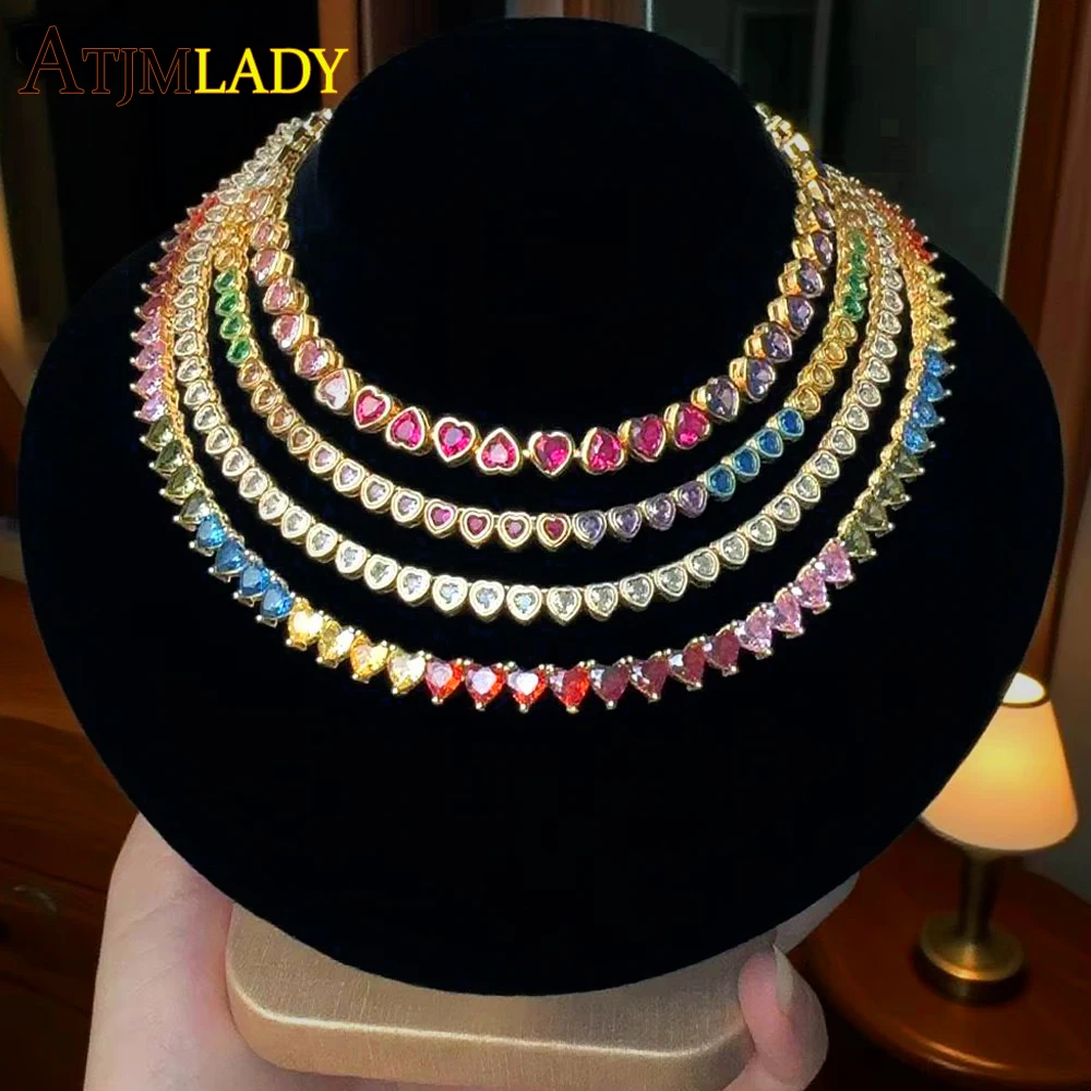 Rainbow Tennis Necklace — photo 10