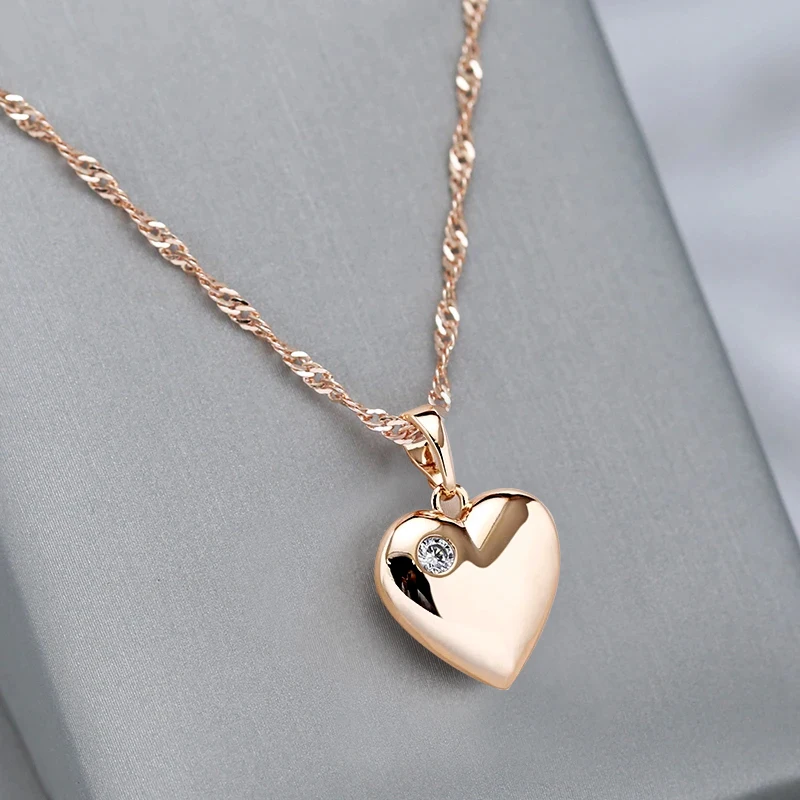 Rose Gold Heart Pendant