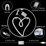 LED Heart Wall Decor — view 5