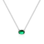 18K CZ Heart Tennis Necklace — view 15