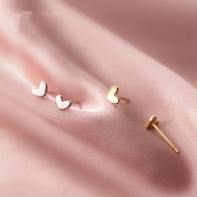 925 Mini Heart Studs — photo 7