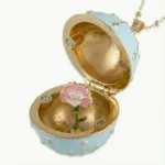 Birth Flower Locket Necklace — photo 7