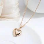 Rose Gold Heart Pendant — photo 2