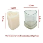 Heart Column Candle Mold — view 16