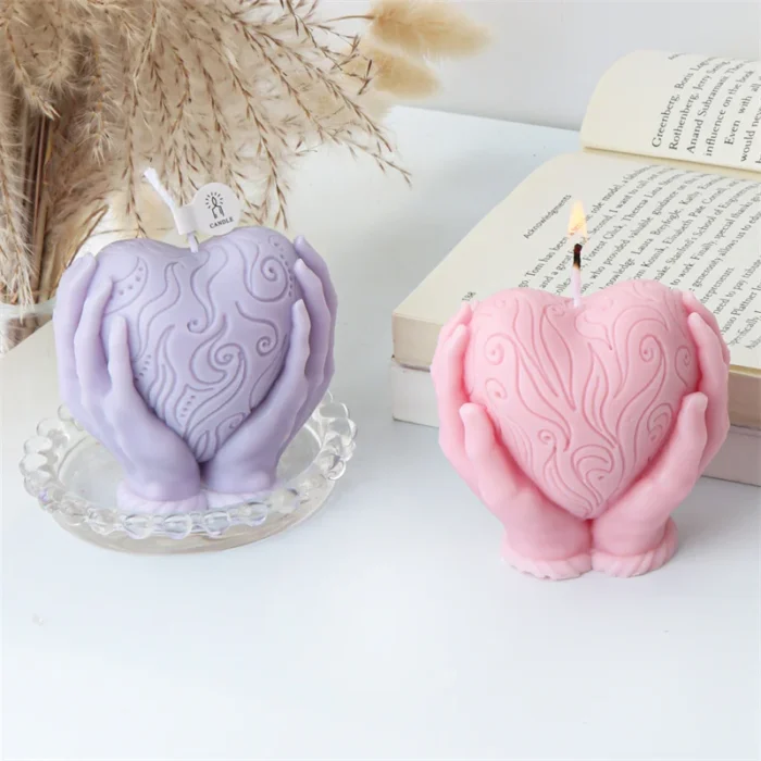 Handheld Heart Candle Mold — photo 2