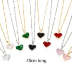 Gold Plated Heart Pendant — view 2