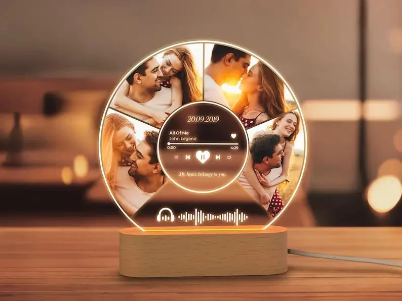 Personalized Heart Frame Light — photo 20