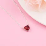 S925 Sterling Heart Choker — view 2