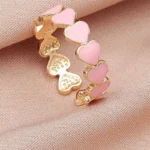 Colorful Enamel Heart Ring — photo 5