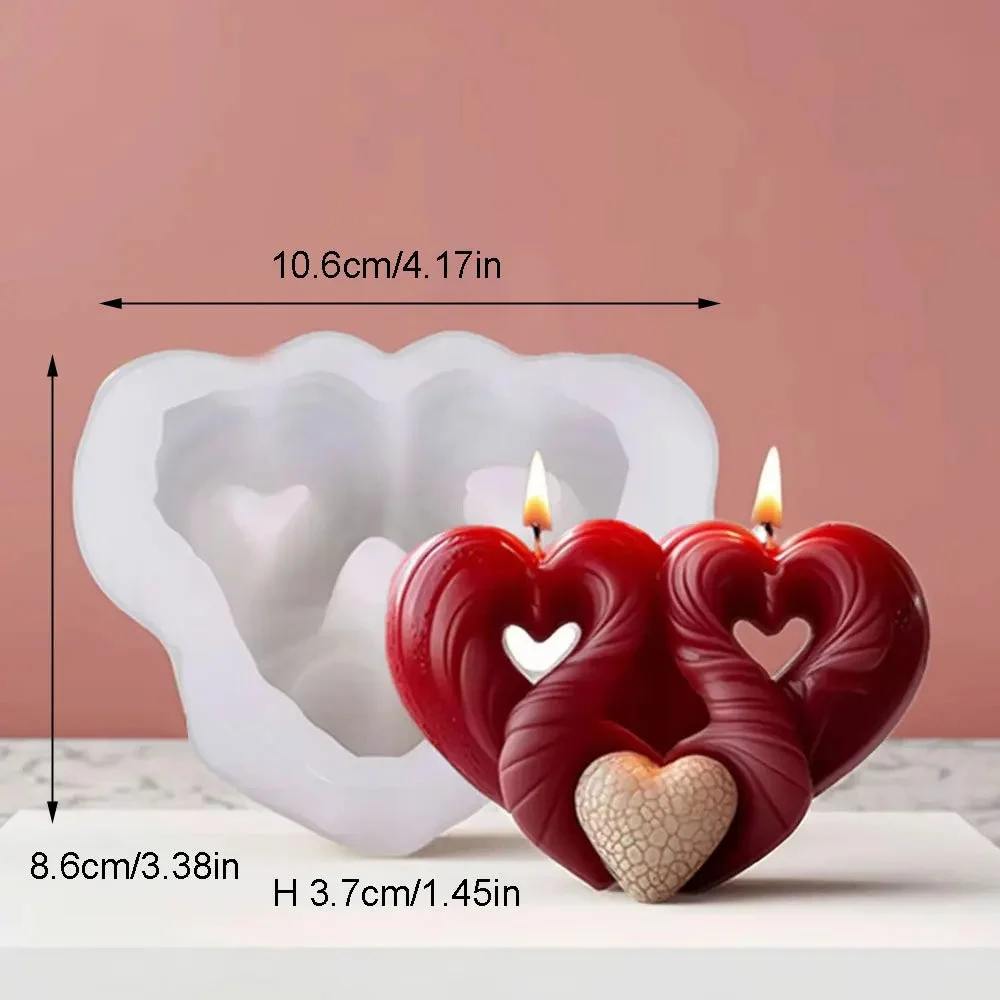 3D Heart Candle Mold Base — photo 9