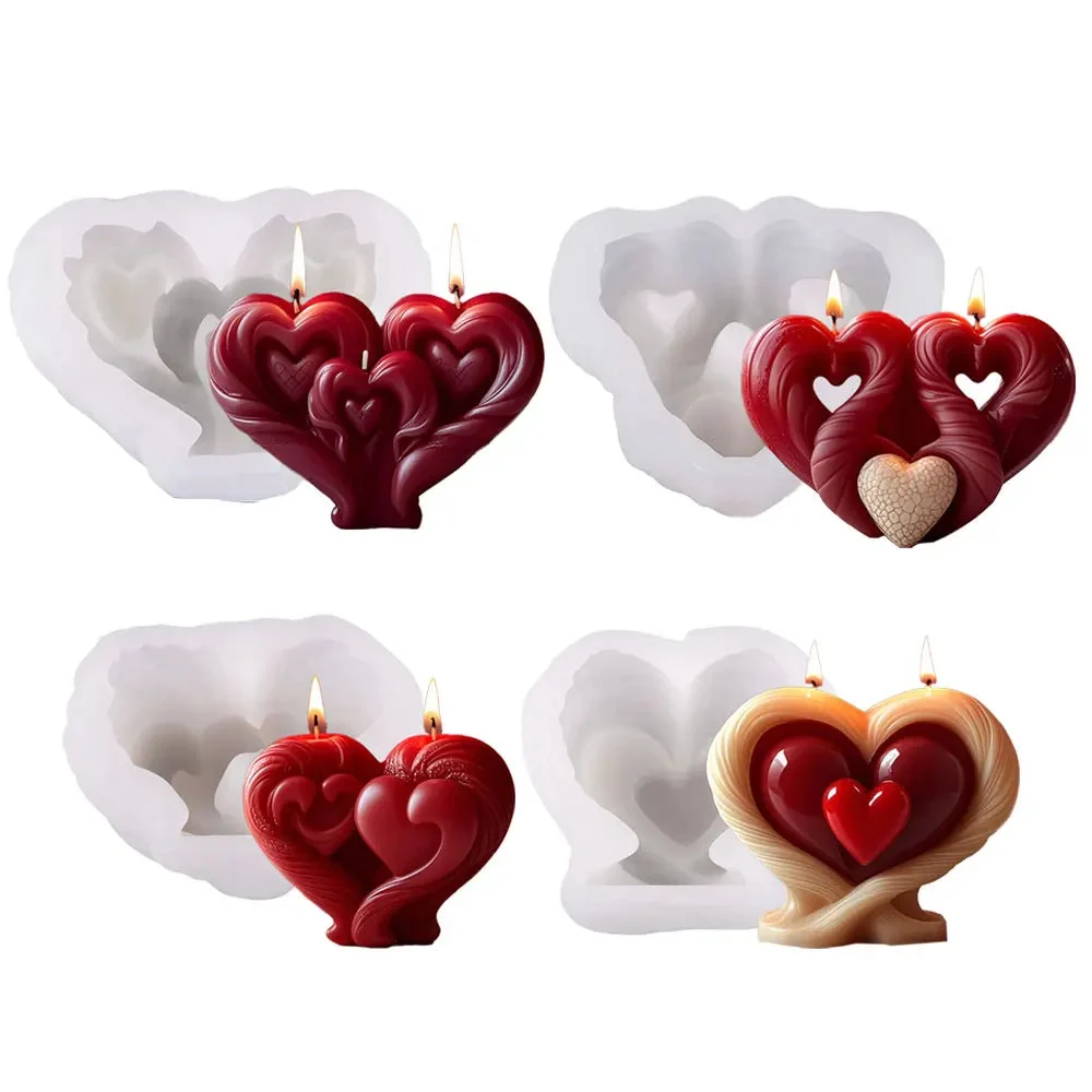 3D Heart Candle Mold Base — photo 6