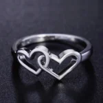 Double Heart Lover Ring — view 11