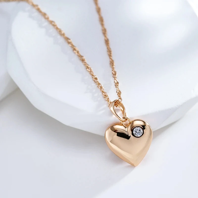 Rose Gold Heart Pendant — photo 3