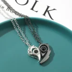 I Love You Projection Couple Necklaces — photo 3