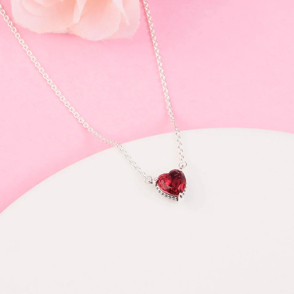 S925 Sterling Heart Choker — photo 6