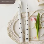 Printed Heart Taper Candles — photo 6