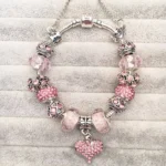 Pink Crystal Bead Bracelet — photo 7