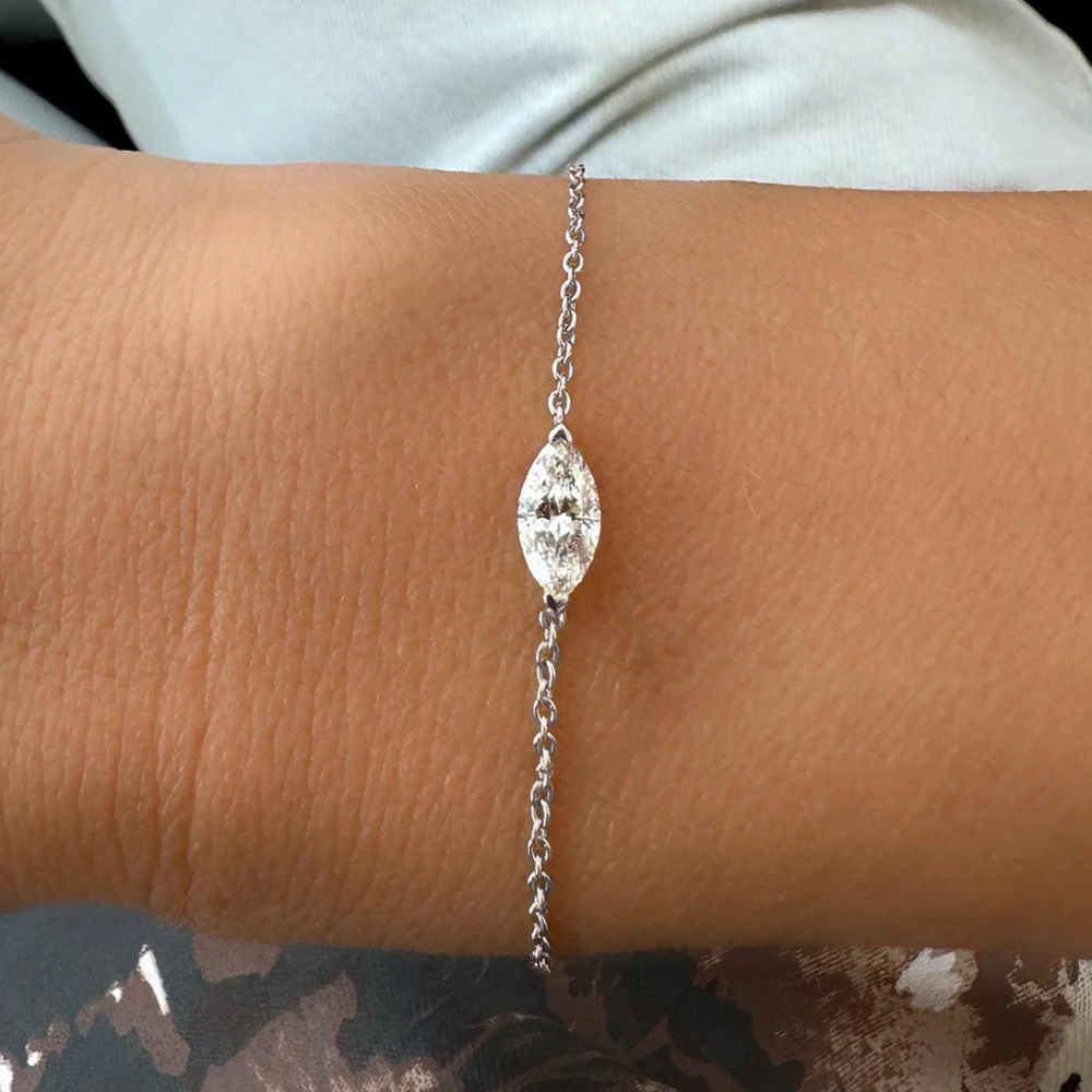 Solitaire Moissanite Bracelet — photo 3