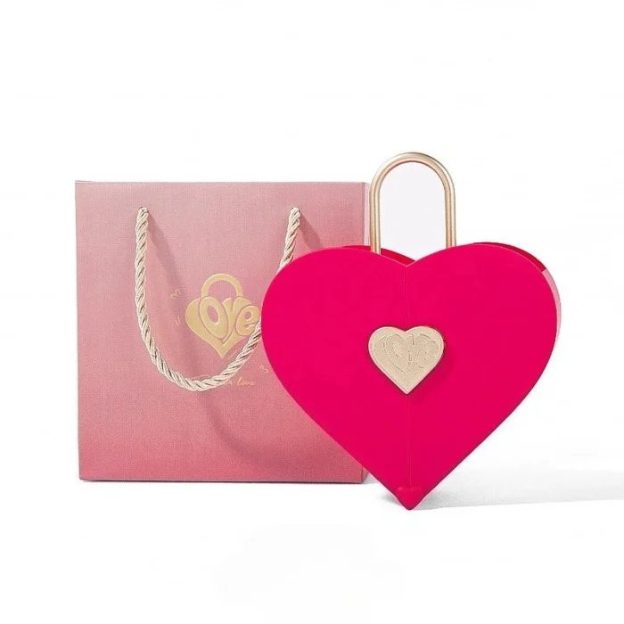 Portable Heart Jewelry Case