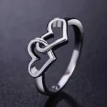 Double Heart Lover Ring — view 10