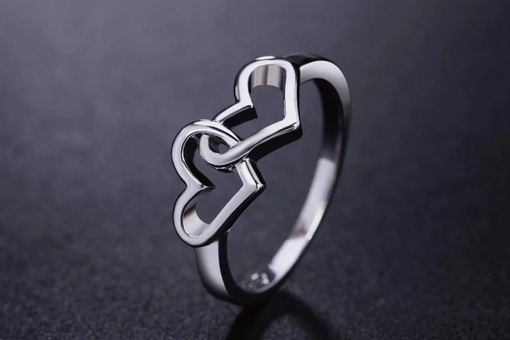 Double Heart Lover Ring — photo 10
