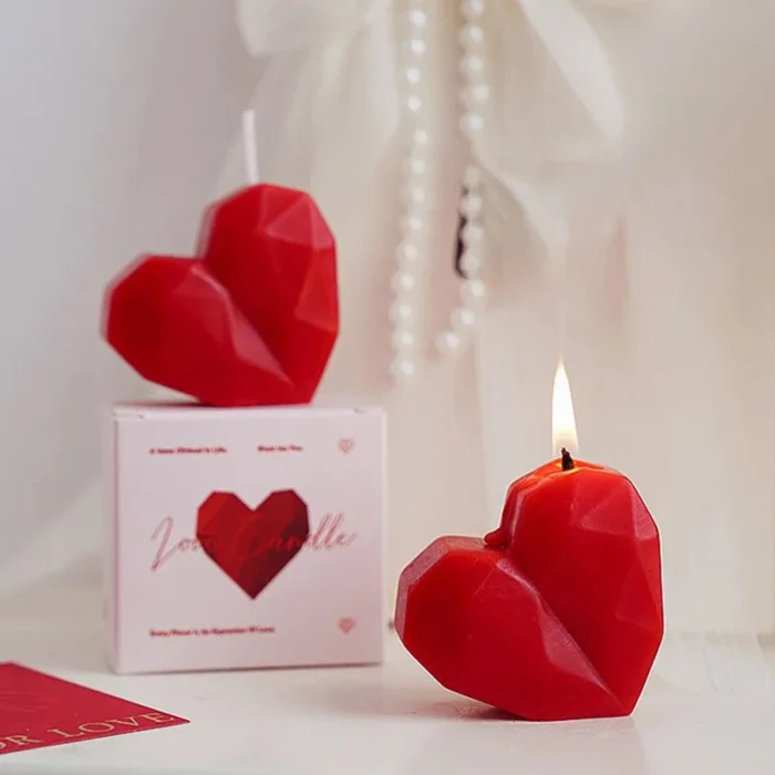 Red Heart Aromatherapy Candles
