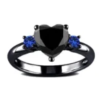 Rhinestone Heart Fashion Ring