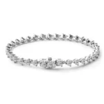 Heart Moissanite Tennis Bracelet — photo 9