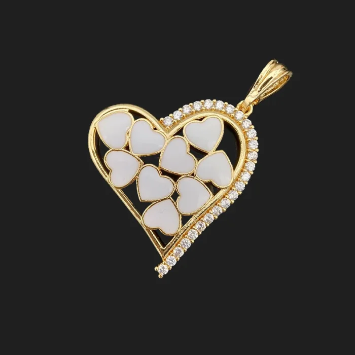 Colorful Heart Mini Pendant — view 2