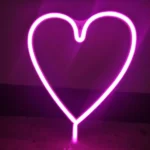 Heart Neon Wall Light — view 7