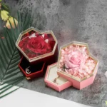 Heart Rose Box with Moon Necklace — photo 2