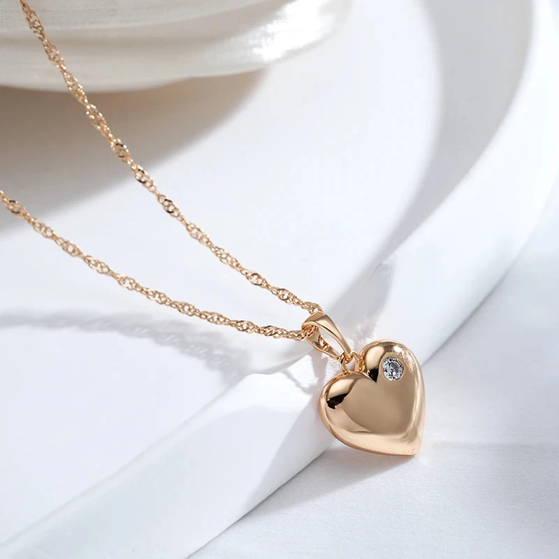 Rose Gold Heart Pendant — photo 4