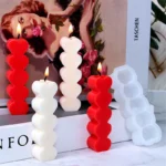 Heart Taper Candle Molds