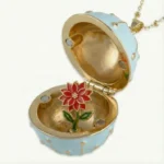 Birth Flower Locket Necklace — photo 8