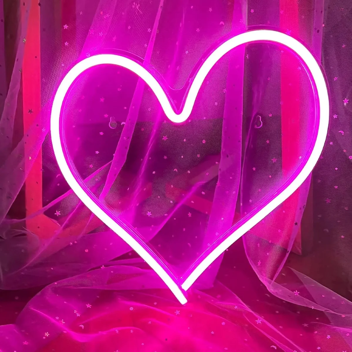 Pink Heart Neon Sign — photo 8