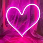 Pink Heart Neon Sign — view 8