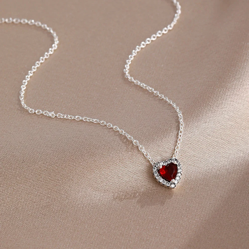 925 Multicolor Heart Necklace — photo 3