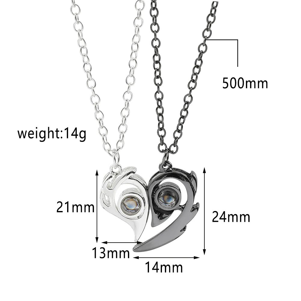 I Love You Projection Couple Necklaces — photo 13