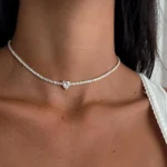Heart Moissanite Tennis Necklace — photo 2