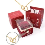 Interlocking Hearts Necklace in a Rose Box — photo 3