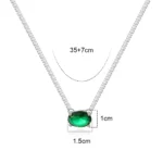 18K CZ Heart Tennis Necklace — view 27