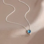 925 Multicolor Heart Necklace — view 4