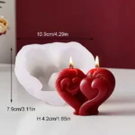 3D Heart Candle Mold Base — view 10